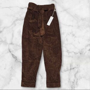 Happy Nature 100% Cotton Brown Belted Pants